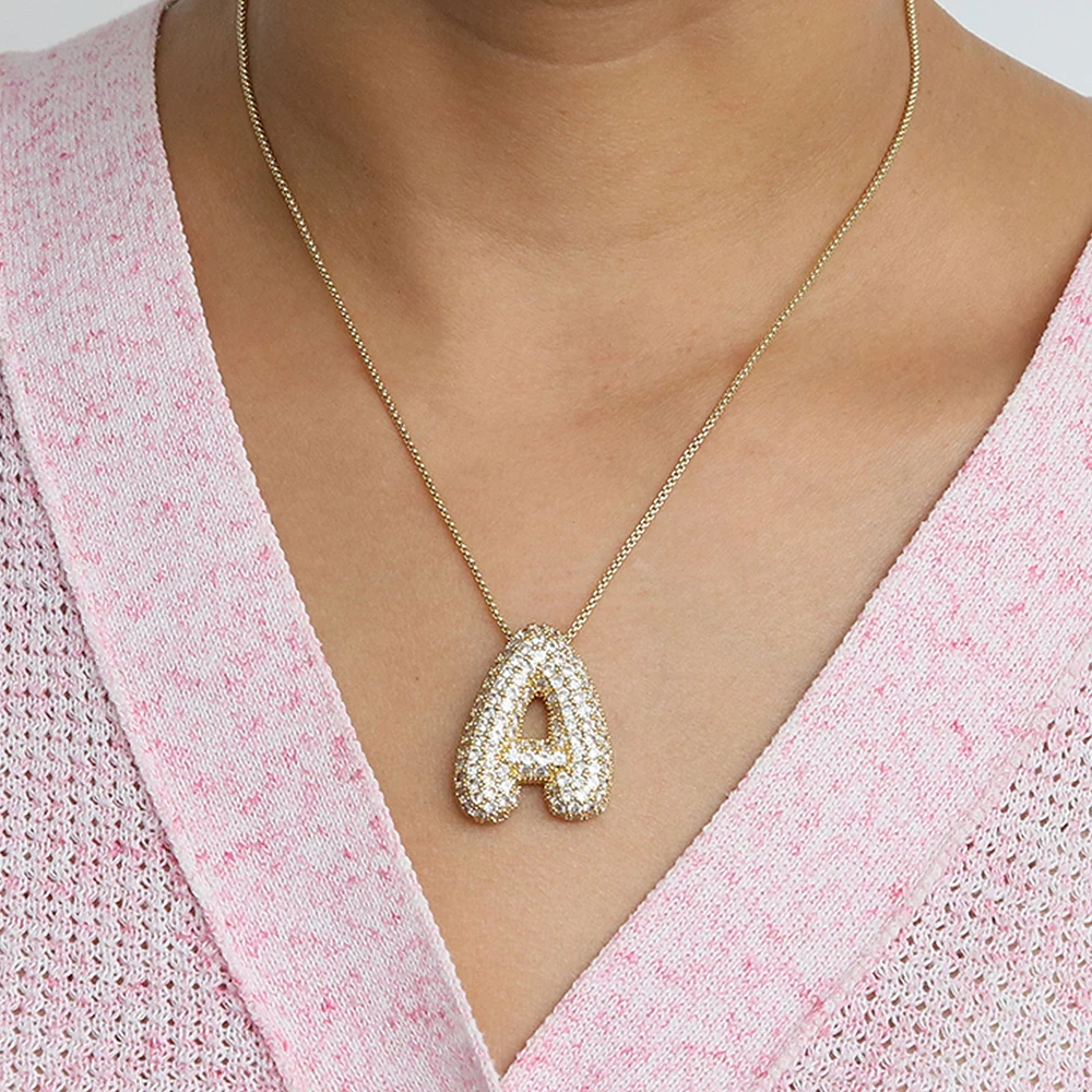 Collier lettres Bubble – Image 3