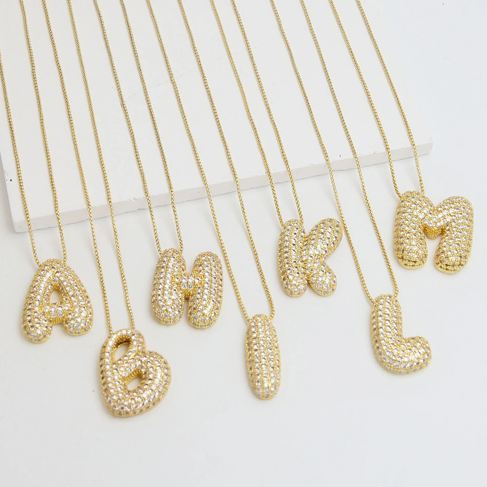 Collier lettres Bubble – Image 2