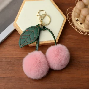 Grigri de Sac Cerise en Fourrure