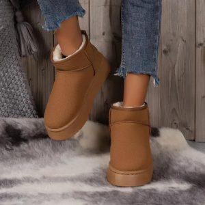 Bottines Fourrées Plateforme - Bottines Femme Fourrées courtes