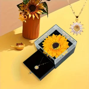 Coffret Saint Valentin - Collier Tournesol